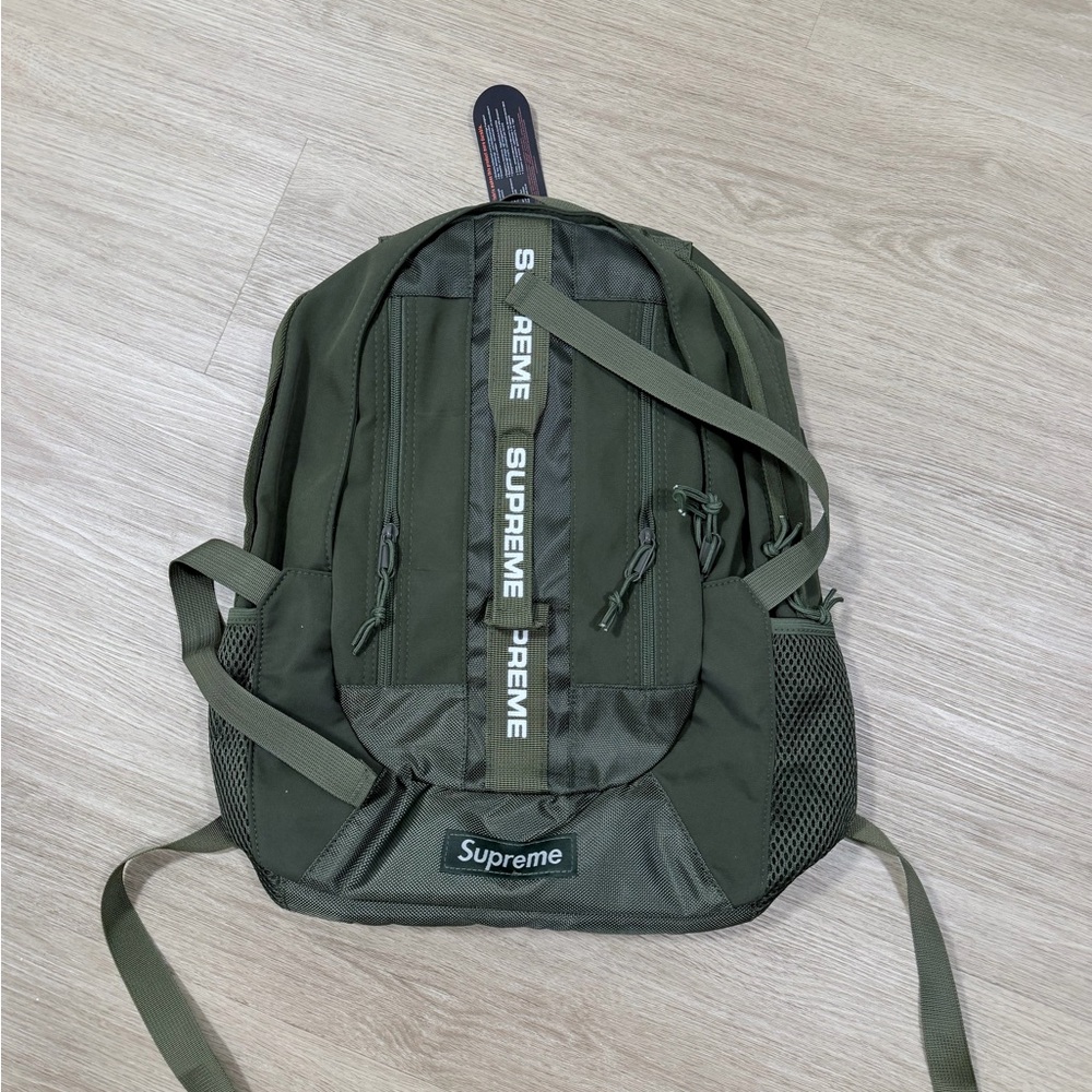 Supreme green backpack